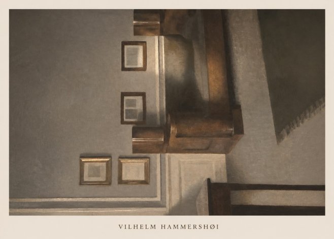 Vilhelm Hammershøi Interior II No6 - Juliste