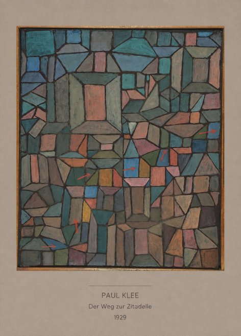 Paul Klee Der Weg Zur Zitadelle No6 - Juliste