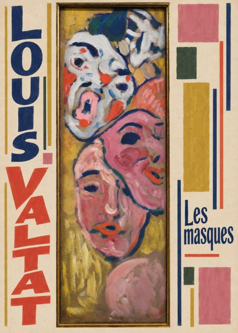 Louis Valtat Les Masques No3 - Juliste