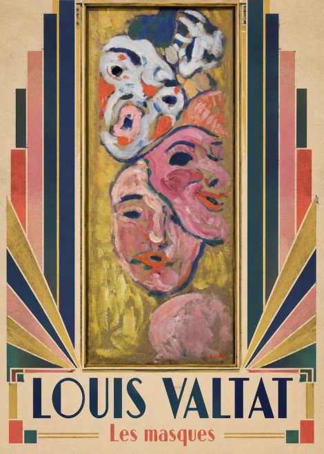 Louis Valtat Les Masques No5 - Juliste