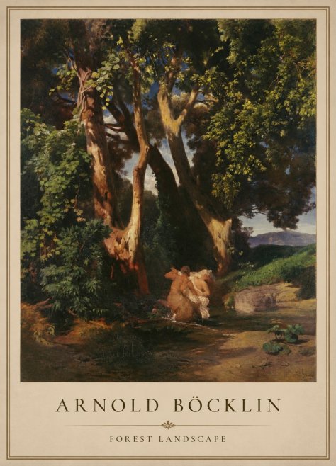 Arnold Böcklin Forest Landscape No1 - Juliste
