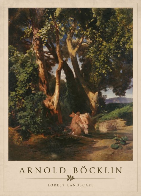 Arnold Böcklin Forest Landscape No3 - Juliste