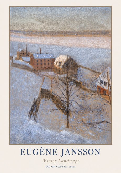 Eugène Jansson Winter Landscape No1 - Juliste