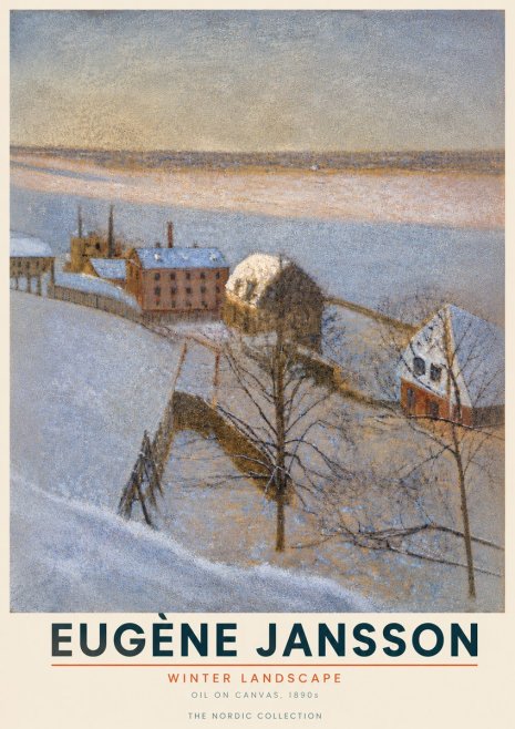 Eugène Jansson Winter Landscape No4 - Juliste