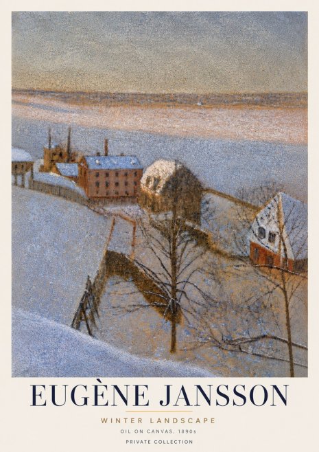 Eugène Jansson Winter Landscape No6 - Juliste