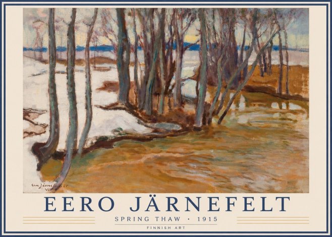Eero Järnefelt Spring Thaw No3 - Juliste