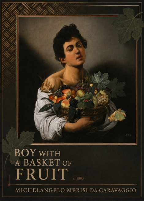 Michelangelo Merisi da Caravaggio Boy with a Basket of Fruit No6 - Juliste