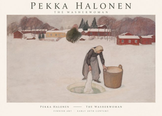 Pekka Halonen The Washerwoman No1 - Juliste