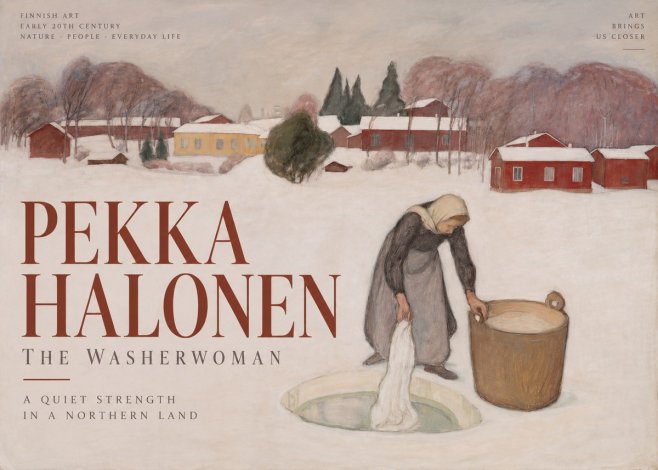 Pekka Halonen The Washerwoman No2 - Juliste