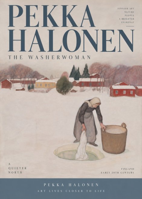 Pekka Halonen The Washerwoman No4 - Juliste