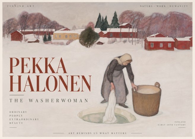 Pekka Halonen The Washerwoman No5 - Juliste