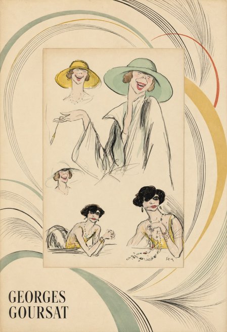Georges Goursat Elegant Parisian Caricatures No4 - Juliste