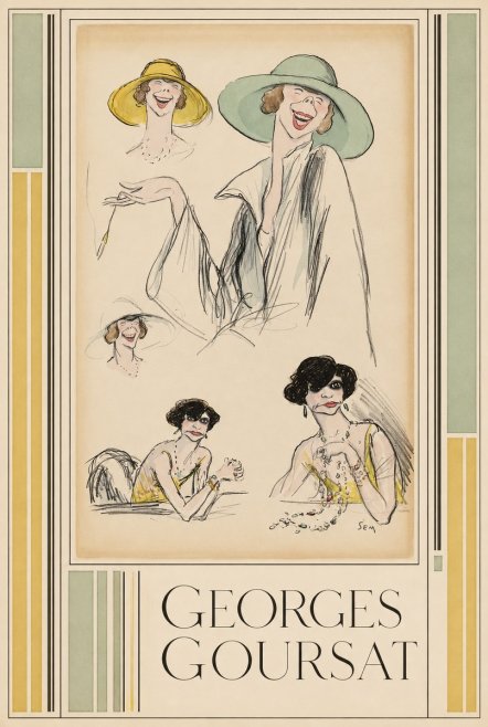 Georges Goursat Elegant Parisian Caricatures No6 - Juliste