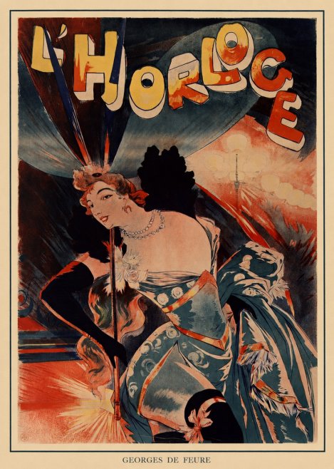 Georges de Feure L'horloge III No4 - Juliste