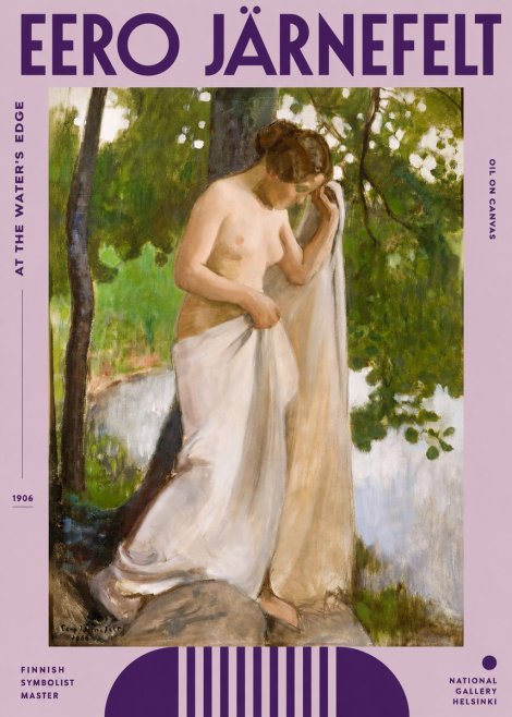 Eero Järnefelt At the Water's Edge No2 - Juliste