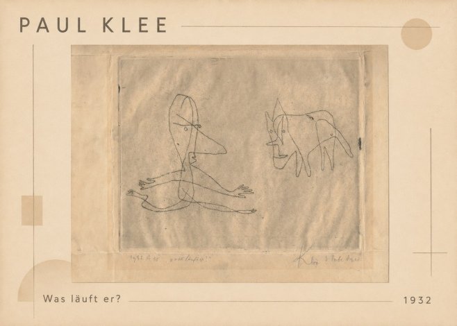 Paul Klee Was Läuft Er? No1 - Juliste