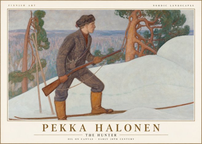 Pekka Halonen The Hunter No1 - Juliste