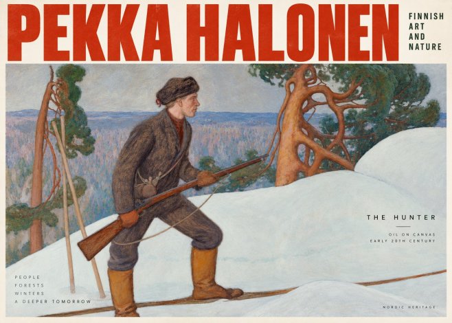 Pekka Halonen The Hunter No2 - Juliste