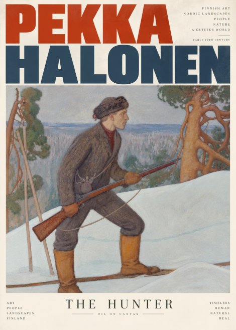 Pekka Halonen The Hunter No5 - Juliste