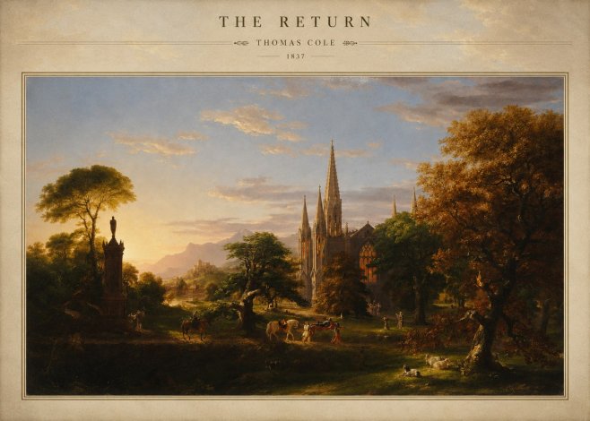 Thomas Cole The Return III No3 - Juliste
