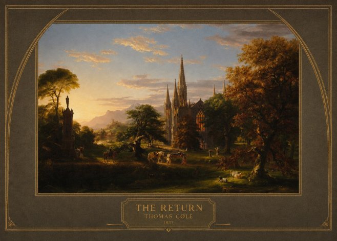 Thomas Cole The Return III No4 - Juliste