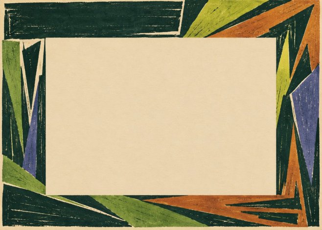 Max Pechstein Art Deco Landscape Frame No3 - Juliste