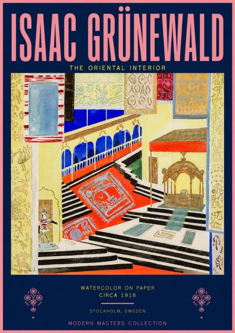 Isaac Grünewald The Oriental Interior No2 - Juliste