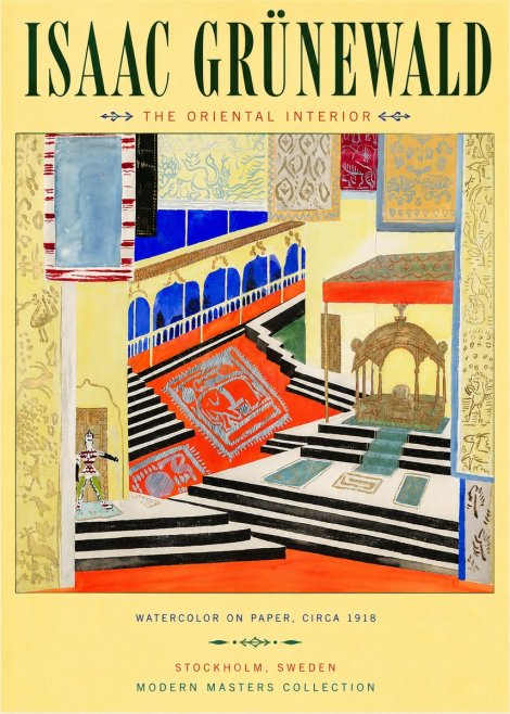 Isaac Grünewald The Oriental Interior No3 - Juliste