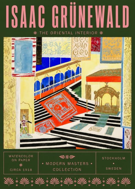 Isaac Grünewald The Oriental Interior No6 - Juliste