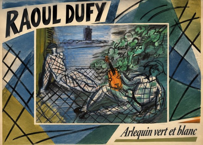 Raoul Dufy Arlequin Vert Et Blanc No3 - Juliste