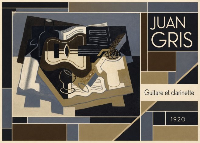 Juan Gris Guitare Et Clarinette No5 - Juliste