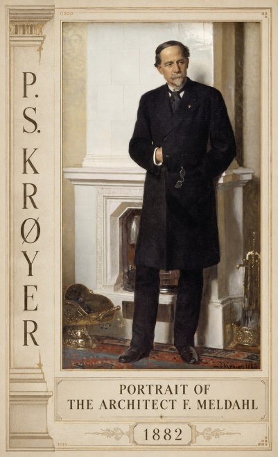 P.S. Krøyer Portrait of the Architect F. Meldalh No2 - Juliste