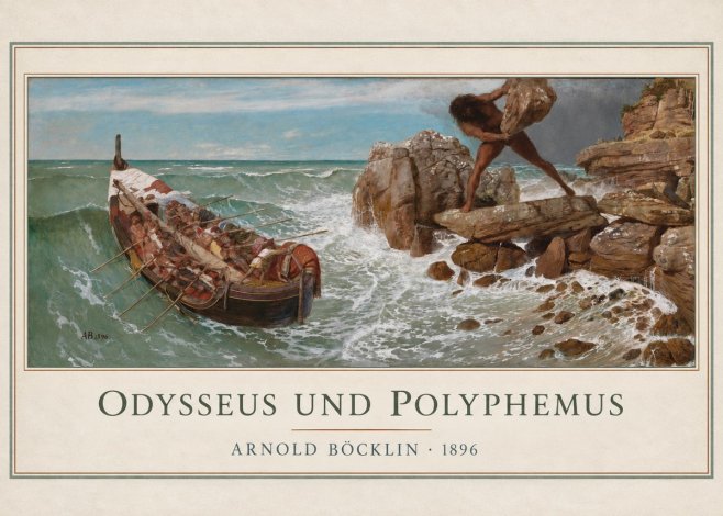 Arnold Böcklin Odysseus Und Polyphemus No1 - Juliste