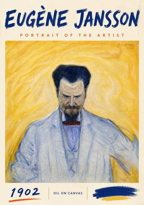 Eugène Jansson Portrait of the Artist II No6 - Juliste