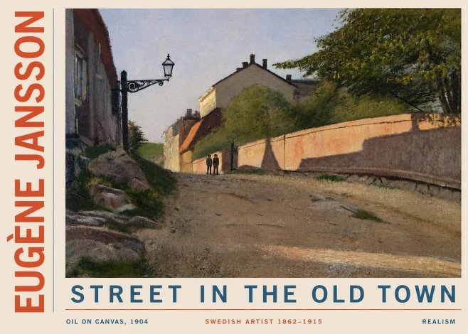 Eugène Jansson Street in the Old Town No4 - Juliste
