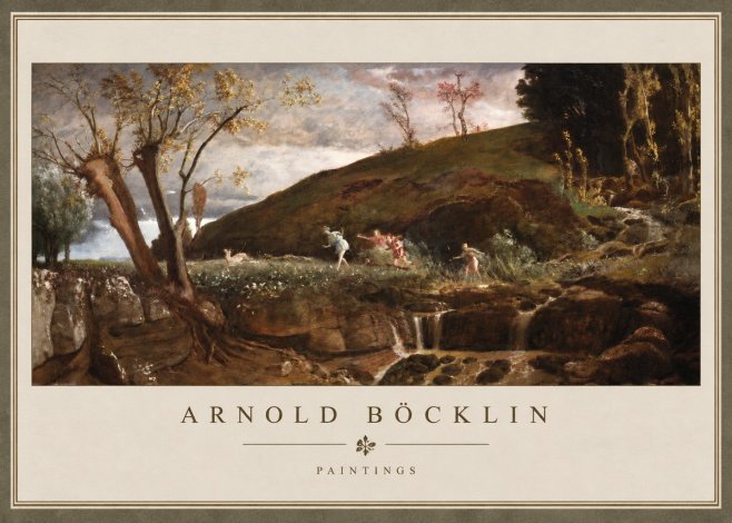 Arnold Böcklin Nymphs and Satyr No3 - Juliste