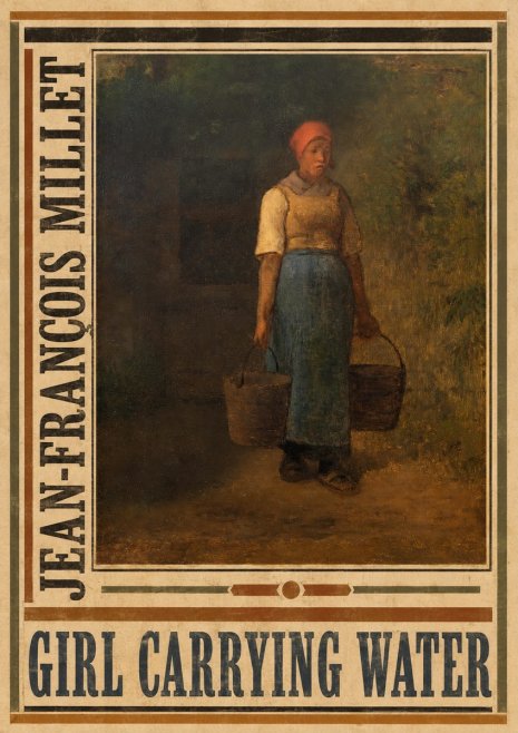 Jean-François Millet Girl Carrying Water No4 - Juliste