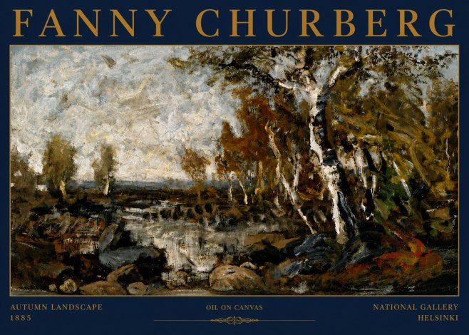 Fanny Churberg Autumn Landscape No4 - Juliste