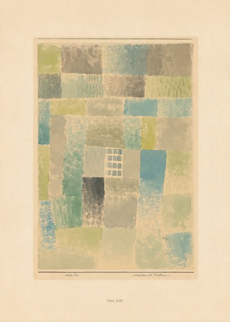 Paul Klee Erstes Haus Einer Siedelung No6 - Juliste
