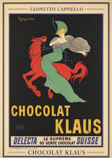 Leonetto Cappiello Chocolat Klaus III No3 - Juliste