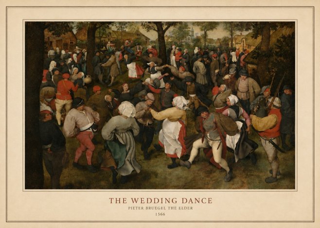 Pieter Bruegel The Wedding Dance II No4 - Juliste
