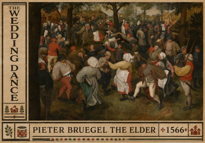 Pieter Bruegel The Wedding Dance II No6 - Juliste
