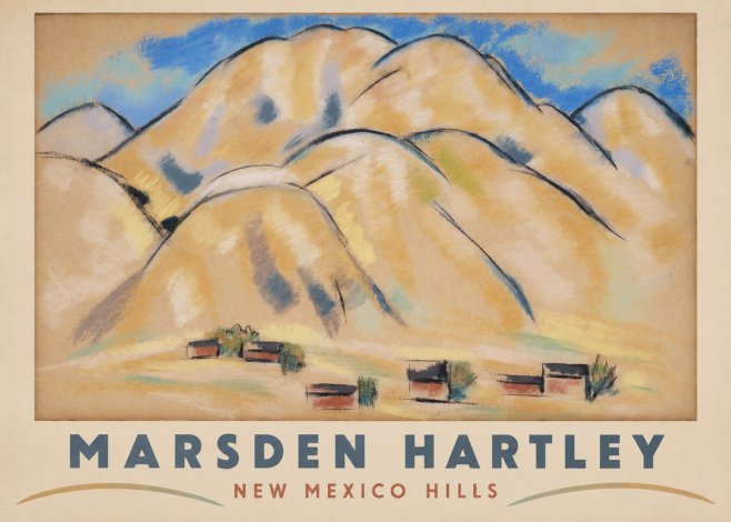 Marsden Hartley New Mexico Hills No2 - Juliste
