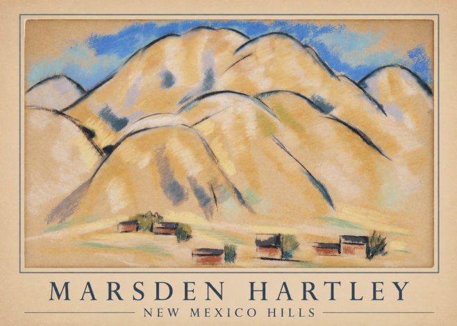 Marsden Hartley New Mexico Hills No4 - Juliste