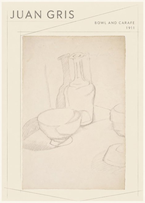 Juan Gris Bowl and Carafe No1 - Juliste
