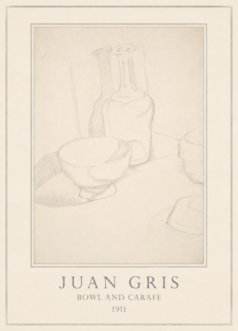 Juan Gris Bowl and Carafe No4 - Juliste