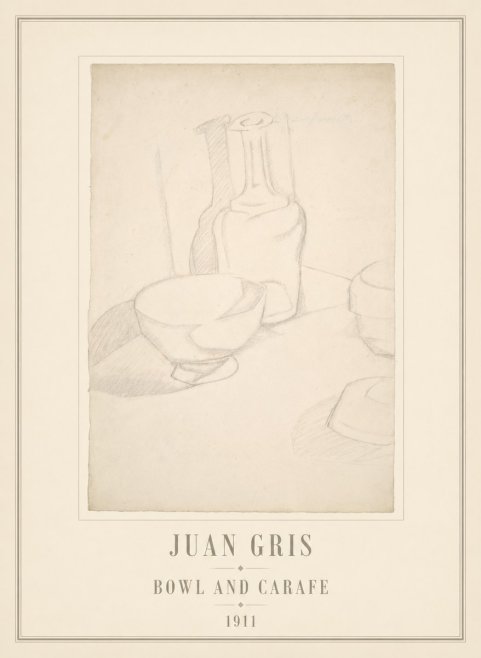 Juan Gris Bowl and Carafe No6 - Juliste