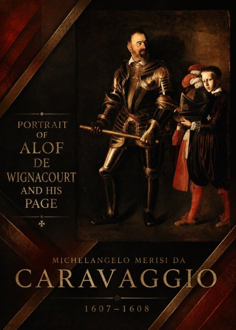 Michelangelo Merisi da Caravaggio Portrait of Alof De Wignacourt and His Page No5 - Juliste