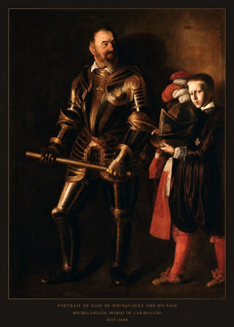 Michelangelo Merisi da Caravaggio Portrait of Alof De Wignacourt and His Page No6 - Juliste