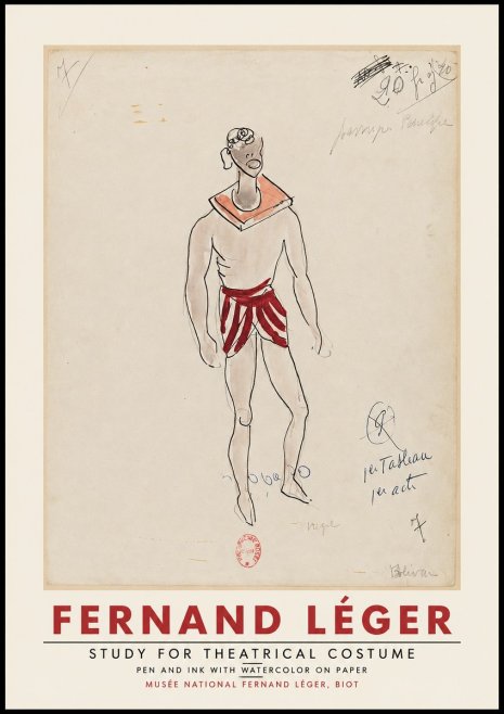 Fernand Léger Study for Theatrical Costume No2 - Juliste